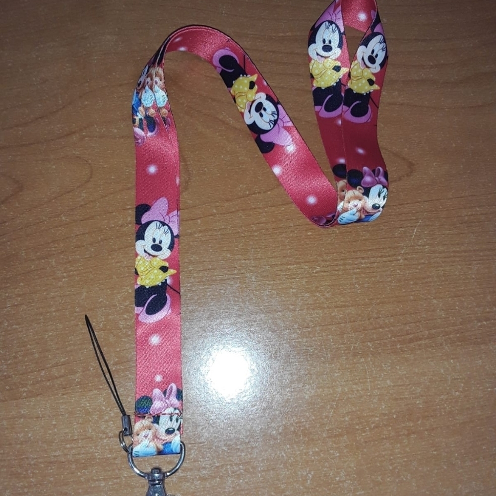 Walt Disney World Minnie Mouse Pink Lanyard B